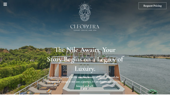 Portfolio – Cleopatracruise Com Cleopatra Cruise website, built by SITA