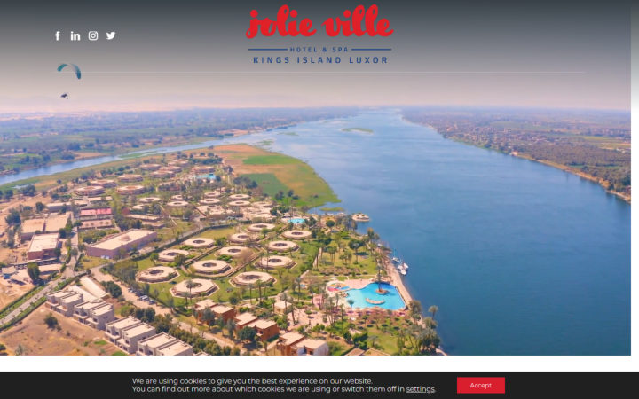 Portfolio – Jolievilleluxor Com Jolie Ville Luxor website, built by SITA