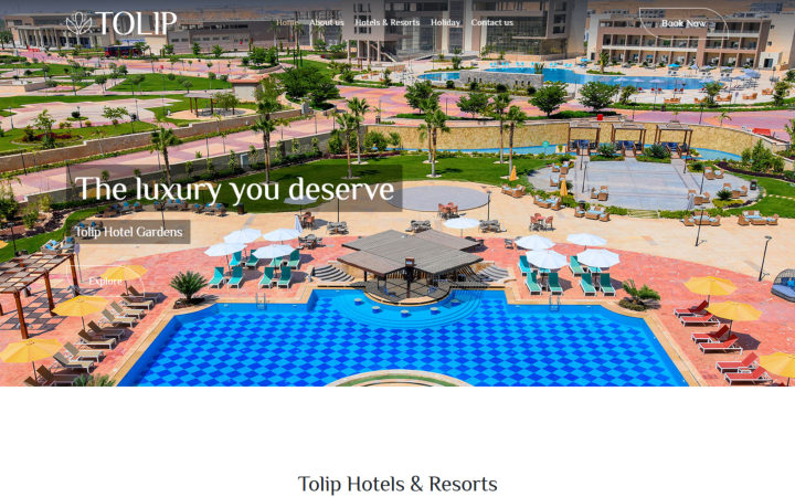 Portfolio – Tolipgroup Com Tolip Hotels & Resorts website, built by SITA