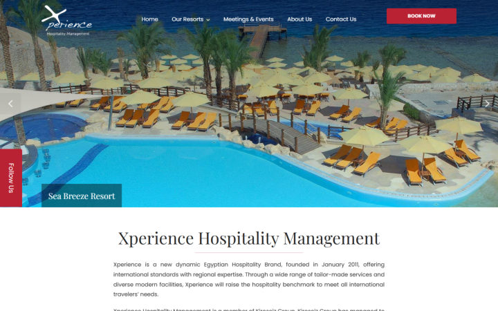 Portfolio – Xperience Hotels Com Xperience Hotels website, built by SITA
